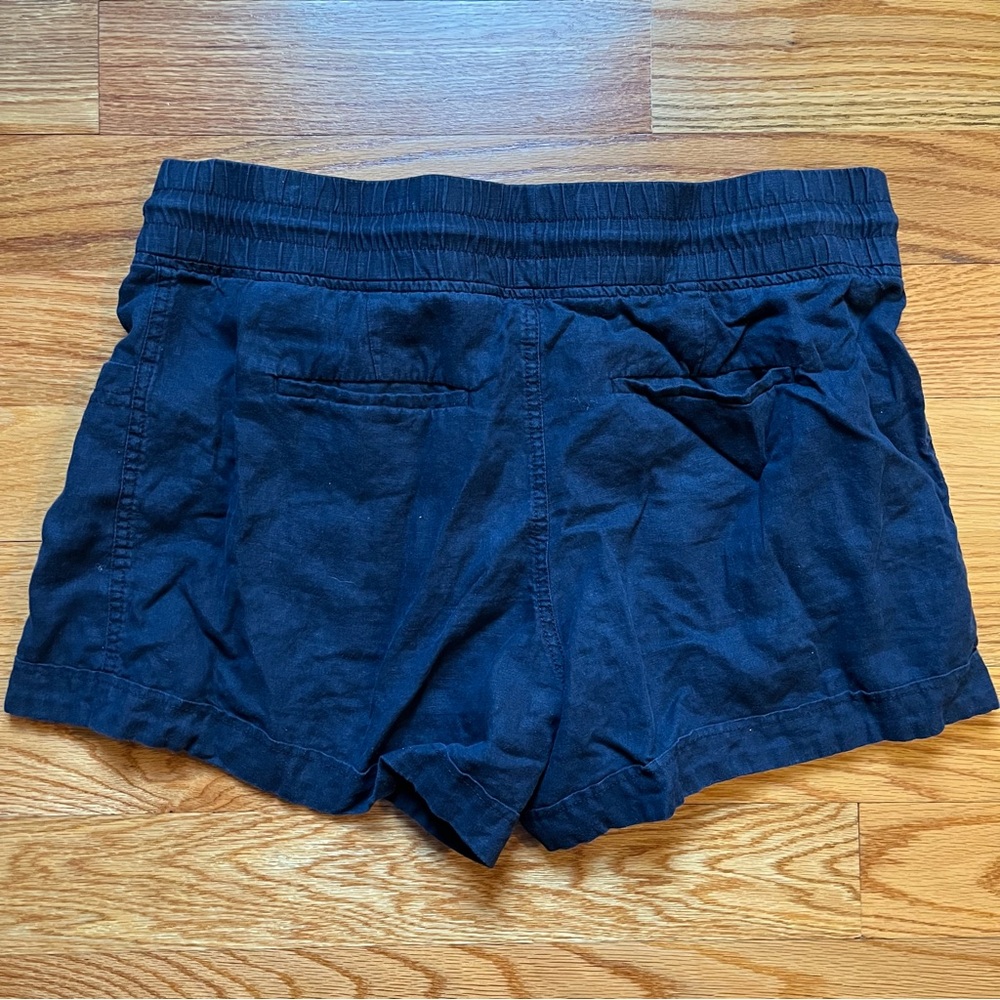 Athleta Cabo linen 4” navy blue short size 16 - Picture 5 of 5